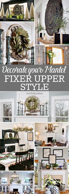 How to Decorate a Mantel Fixer Upper Style | How to decorate a mantel, Farmhouse decor, Mantle decor