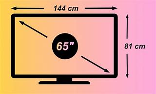 Image result for 70 Inch TV Width