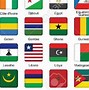 Image result for African Countries Flags with Names Lable Printer Single