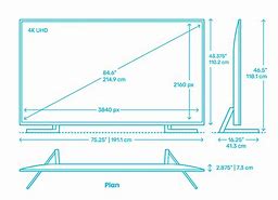 Image result for 80 Inch TV Dimensions in Cm
