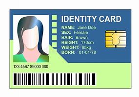 Image result for Identity Card with Memory