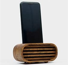 Image result for Wooden Phone Amplifier