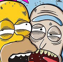 Image result for Rick Morty Simpsons