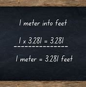 Image result for How Many Feet Is in a Meter Chart