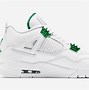 Image result for Jordan 4 Green and White