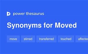 Image result for Moved Synonym