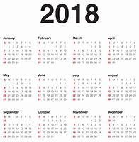 Image result for Annual Calendar 2018
