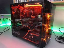 Image result for Orange and Black PC Case