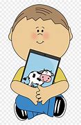 Image result for Child On iPad Clip Art