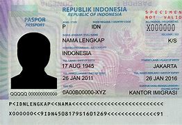 Image result for ID Number On Passport