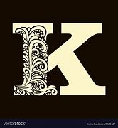 Image result for Elegant Letter K
