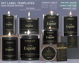 Image result for Candle Label Shapes