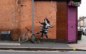 Image result for Banksy Graffiti Wall Art