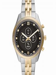 Image result for Fossil Hybrid Smartwatch Gold and Silver