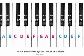 Image result for Piano Keyboard with Letter Names