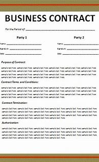 Image result for Commercial Contract Template