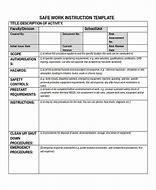 Image result for Working Instructions Template