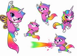 Image result for Rainbow Unicorn Cat with Butterfly Wings Background