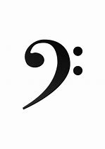 Image result for Bass Clef Symbol