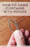 Image result for Where to Place Curtain Rod Hooks