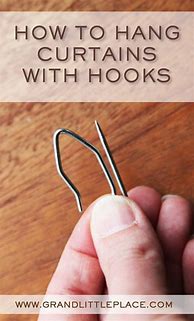 Image result for Curtain Hooks for Drapes