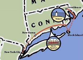 Image result for Map of Connecticut and Rhode Island