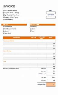 Image result for Construction Invoice Template PDF