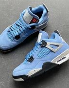 Image result for Blue Military Jordan 4S with Blue Laces