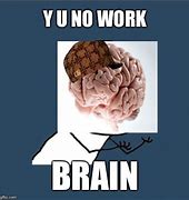 Image result for Brain Not Work Meme Template