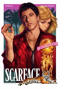 Image result for Scarface with AK Poster