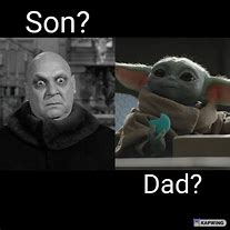 Image result for Grogu Dad Yoda