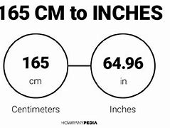 Image result for 165 Cm to Inches