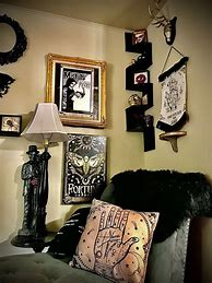 Image result for Black and Gold Goth Pics