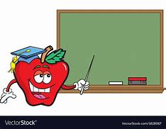 Image result for Teacher Apple Cartoon Pic