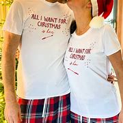 Image result for His and Hers Funny Christmas Pyjamas