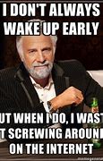 Image result for That One Guy Waking Up Meme