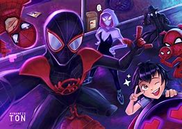 Image result for Spiderverse Art Graphic