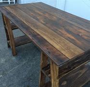 Image result for Wooden Sawhorse Desk