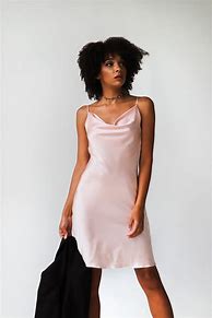 Image result for Rose Gold Silk Dress