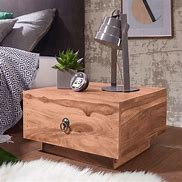 Image result for Natural Acacia Wood Nightstands