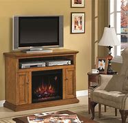Image result for Golden Oak Fireplace TV Stand