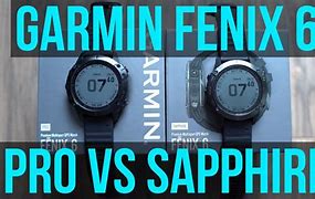 Image result for Garmin Fenix 6s vs Sapphire