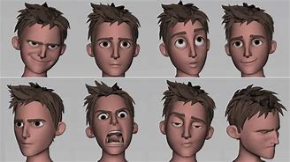 Image result for Animated Human Face