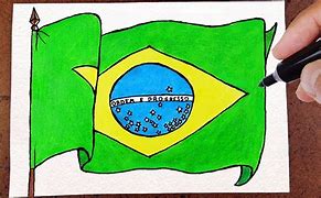 Image result for Desenho Da Bandeira Do Brasil