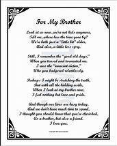 Image result for Fare Well My Brother Poem