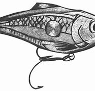 Image result for Fishing Lure Sketch