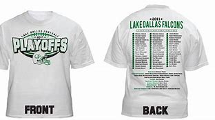 Image result for Back of Shirts for Playoffs