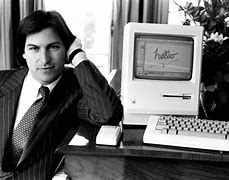 Image result for Steve Jobs with Original Macintosh