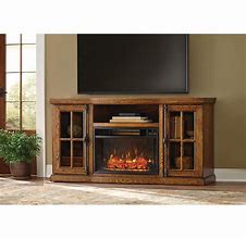 Image result for Oak Fireplace TV Stand