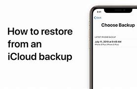 Image result for Restore iPhone From iCloud Backup